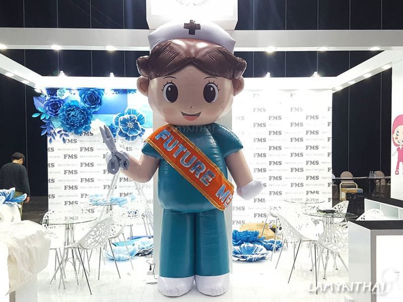 บอลลูนตุ๊กตาพยาบาลเป่าลม ตกแต่งบูธงานอีเวนต์ FMS